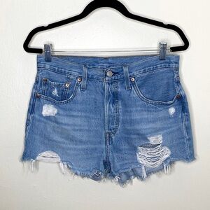 Levi’s 501 Cutoff Denim Shorts